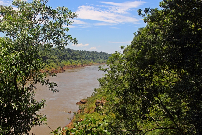 Rio Iguaçu visto do "cais"