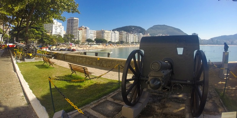 Visita ao Forte de Copacabana, no Rio de Janeiro
