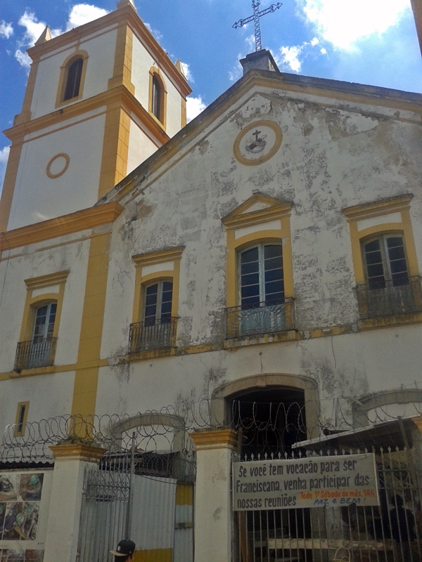 Igreja da Ordem Terceira de São Francisco, construído entre 1802 e 1815, no Centro Histórico de Florianópolis.