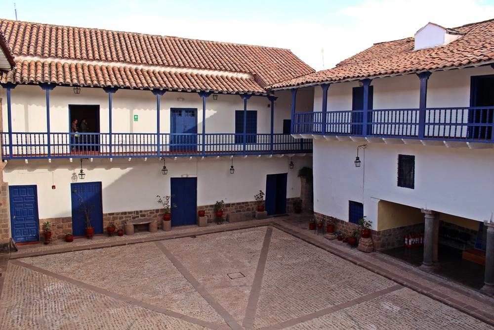 Pátio do Museu Histórico Regional Casa Garcilaso, em Cusco.