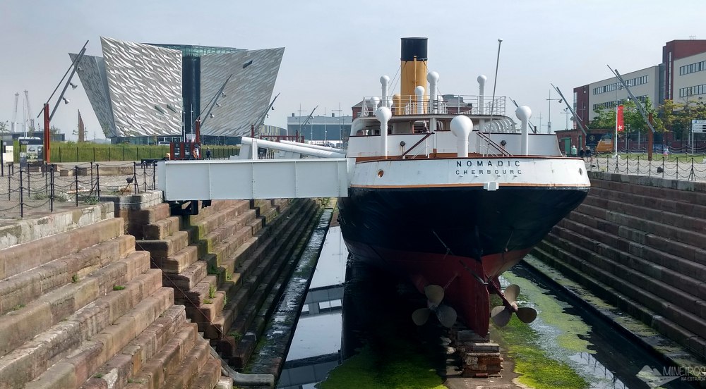 O SS Nomadic foi construído na mesma época do Titanic e é conhecido como sua irmã menor. Hoje é um navio-museu em Belfast, na Irlanda do Norte.