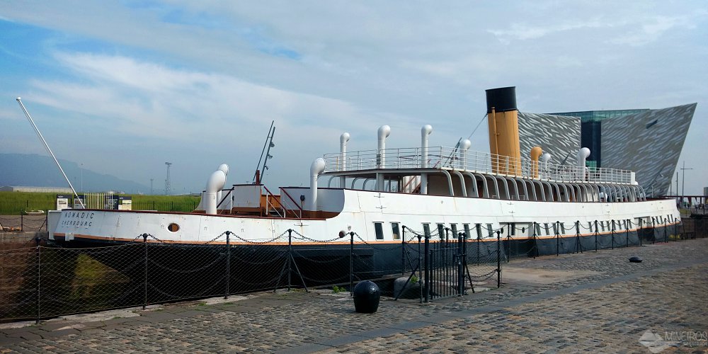 O SS Nomadic foi construído na mesma época do Titanic e é conhecido como sua irmã menor. Hoje é um navio-museu em Belfast, na Irlanda do Norte.