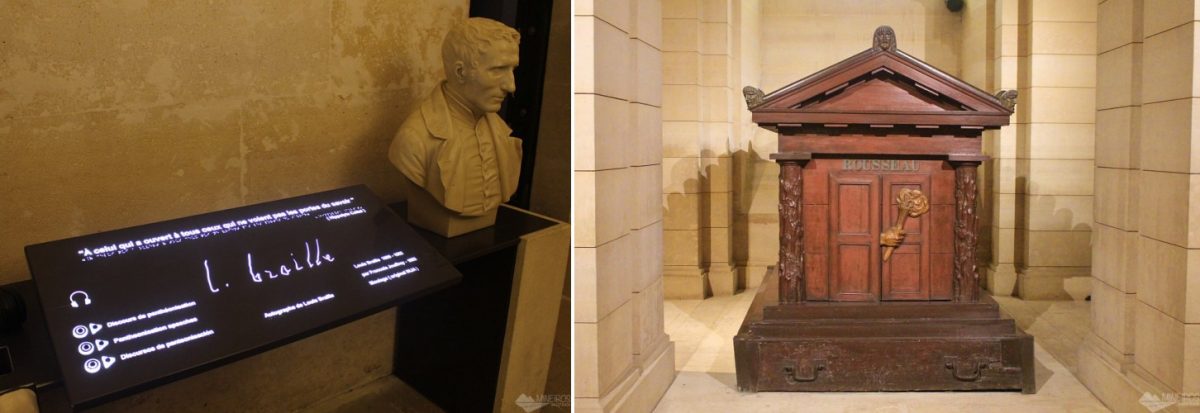 cripta do panteao Braille Rousseau