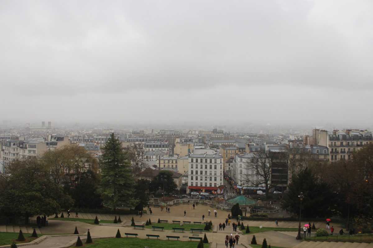 Montmarte Paris neblina