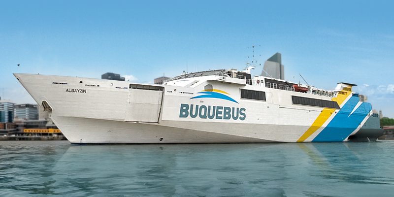 Como é a viagem de barco Buquebus de Colonia a Buenos Aires.